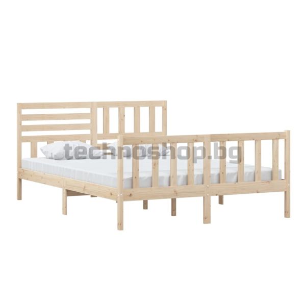 рамка за легло 150x200 см King Size масивно дърво