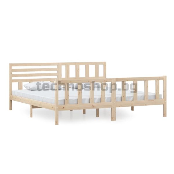 Рамка за легло, дърво масив, 200x200 см