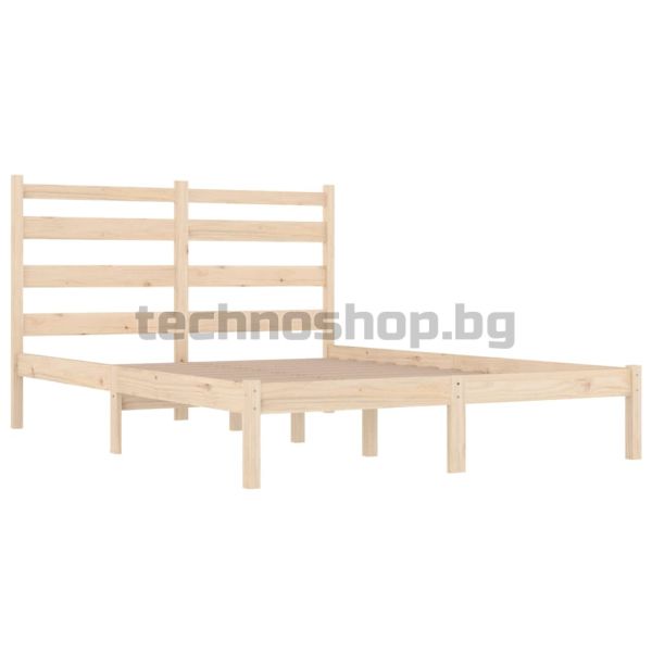 Рамка за легло, масивно дърво бор, 120x190 см, Small Double