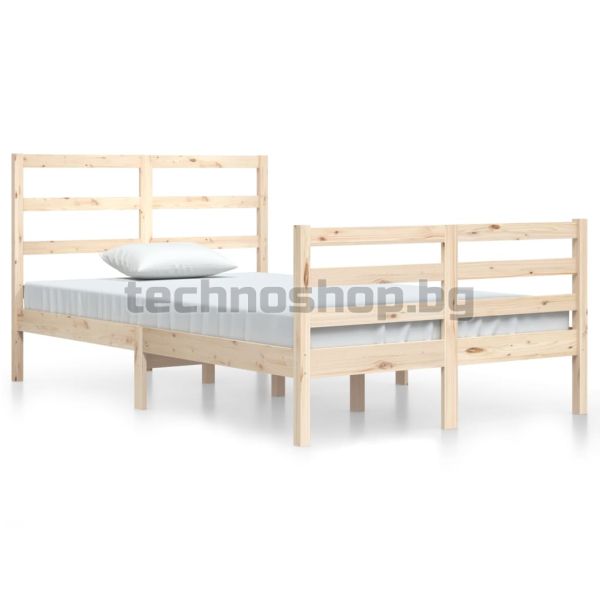 Рамка за легло, масивно дърво, 120х200 см