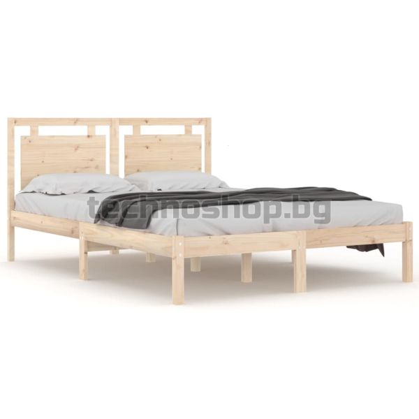 Рамка за легло, дърво масив, 200x200 см