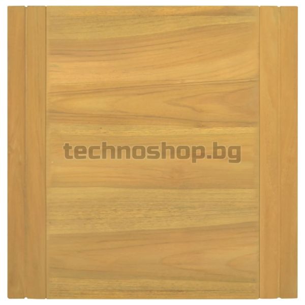 Стенен шкаф за баня, 45x45x35 см, тиково дърво масив