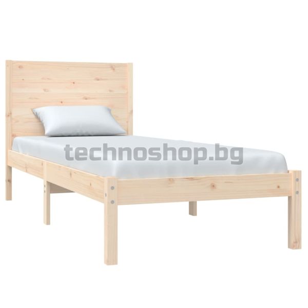 Рамка за легло без матрак, 100x200 см, бор масив