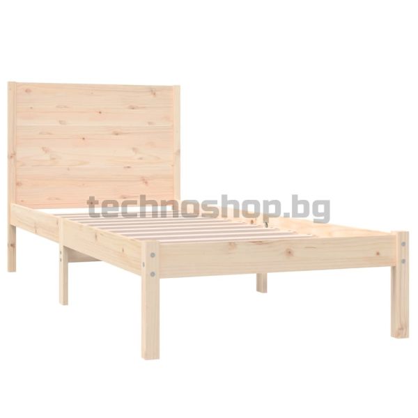 Рамка за легло без матрак, 100x200 см, бор масив