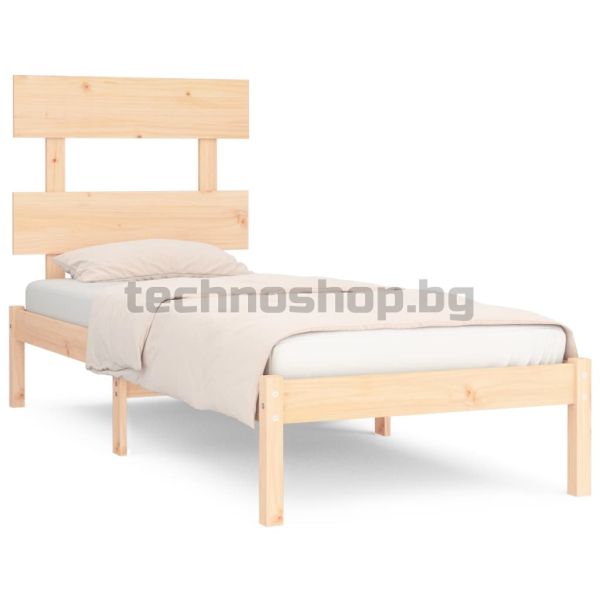 Рамка за легло, дърво масив, 90х200 см