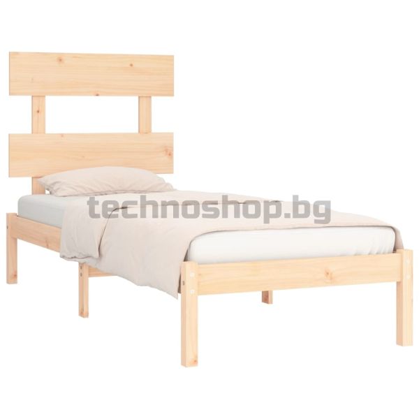 Рамка за легло, дърво масив, 90х200 см