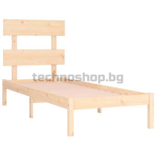 Рамка за легло, дърво масив, 90х200 см