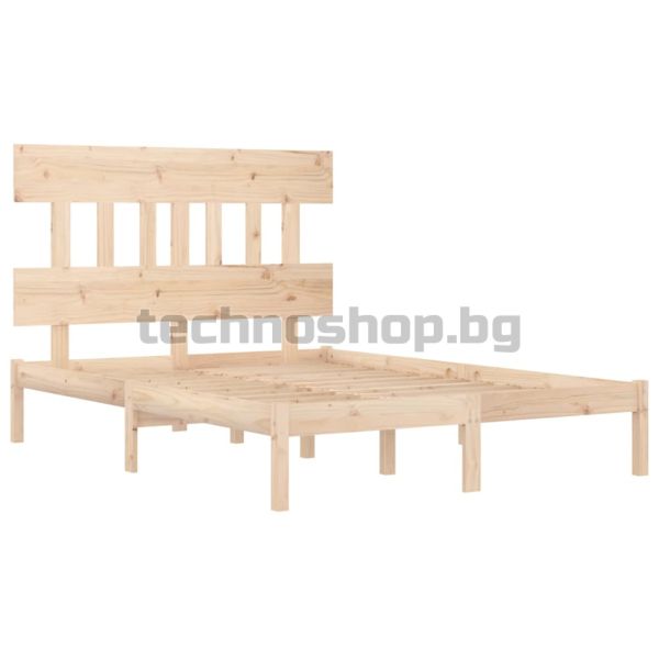 Рамка за легло, дърво масив, 200x200 см