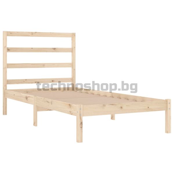 Рамка за легло без матрак, 90x200 см, масивна чамова дървесина