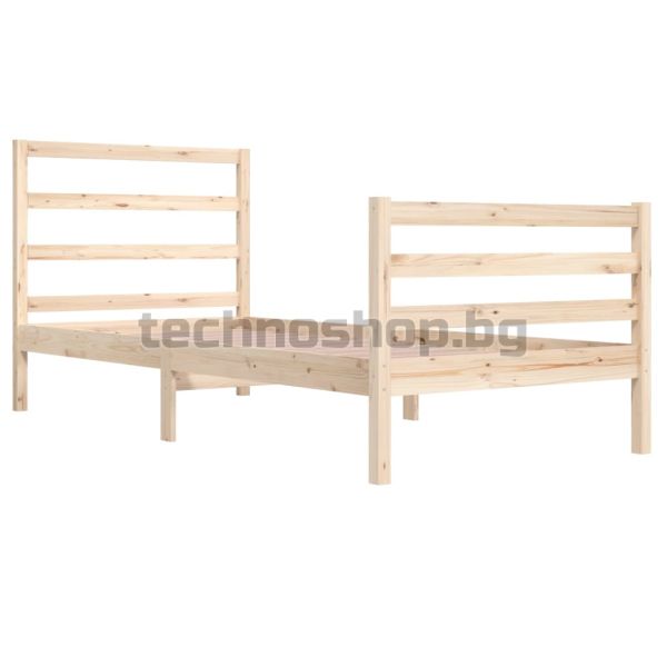 Рамка за легло, бор масив, 90х200 см