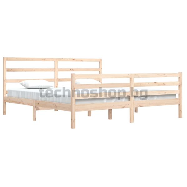 Рамка за легло, бор масив, 200x200 см