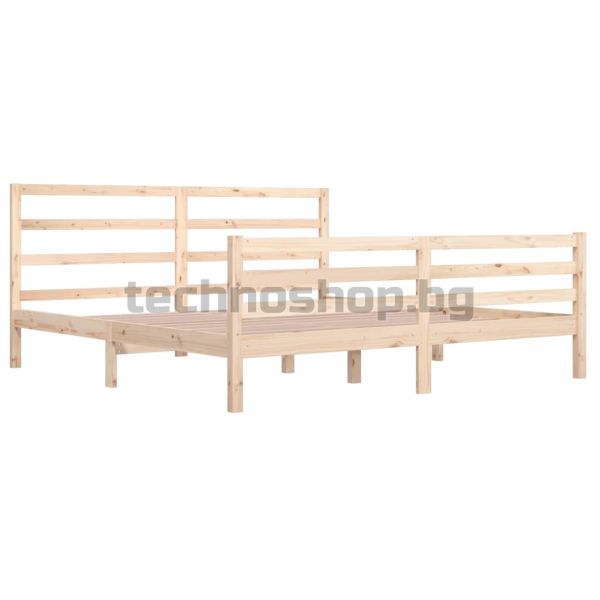 Рамка за легло, бор масив, 200x200 см