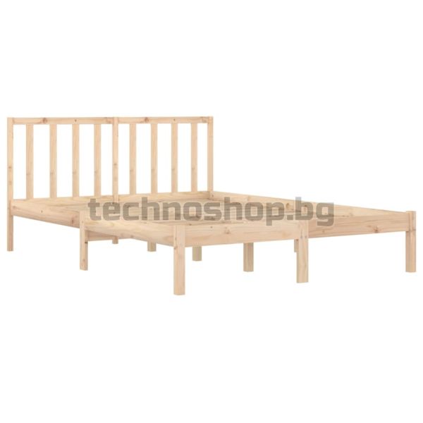 Рамка за легло, масивно дърво бор, 120x190 см, Small Double