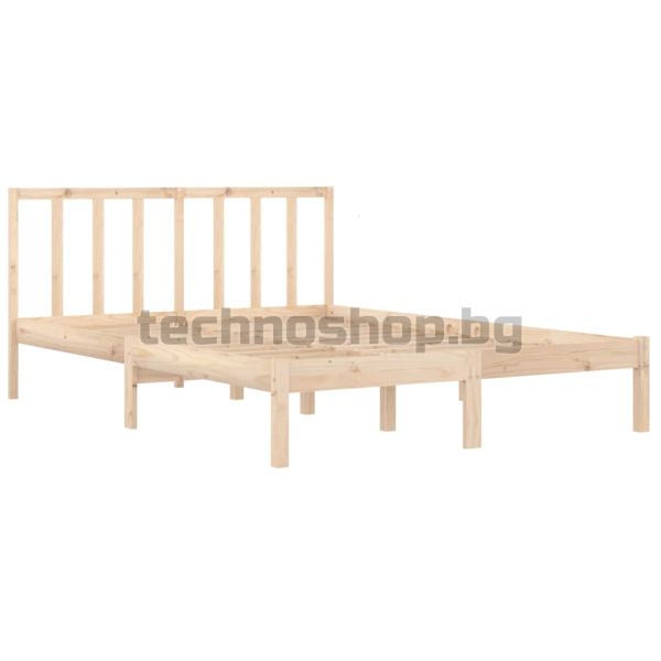 Рамка за легло, масивно дърво бор, 120x190 см, Small Double