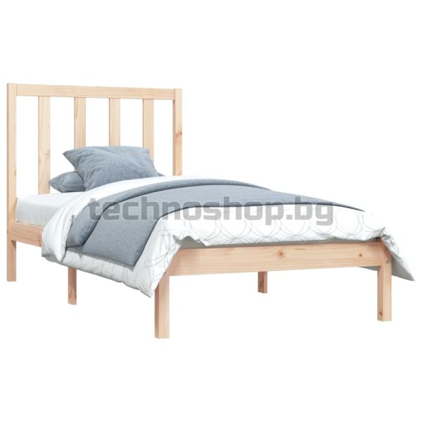 Рамка за легло, бор масив, 90х200 см