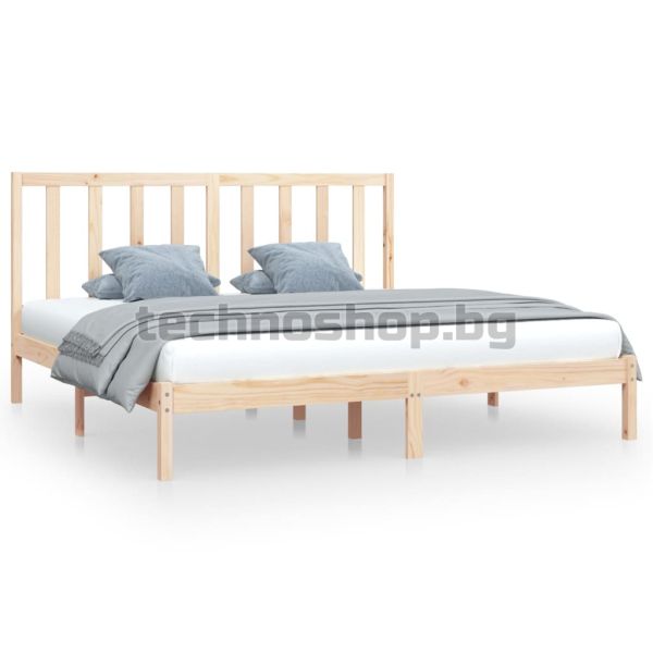 Рамка за легло, бор масив, 200x200 см