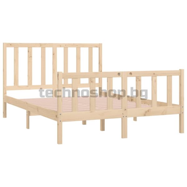 Рамка за легло, масивно дърво, 140х190 см