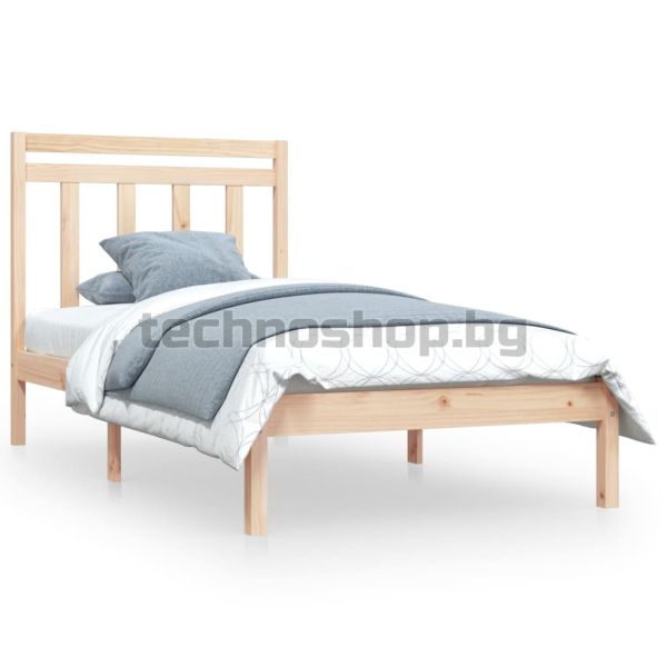Рамка за легло, дърво масив, 90х200 см