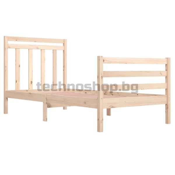 Рамка за легло, дърво масив, 90х200 см