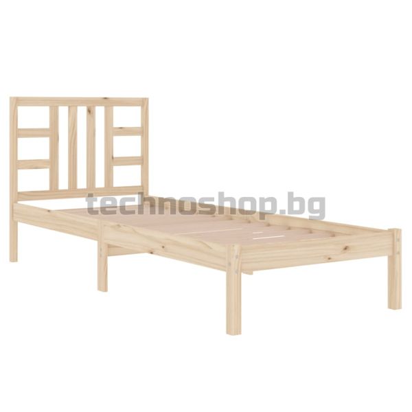 Рамка за легло, дърво масив, 100x200 см