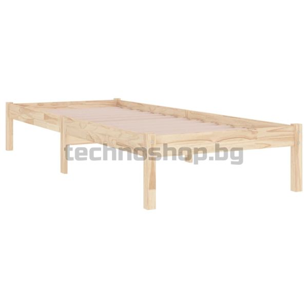 Рамка за легло, дърво масив, 90х200 см