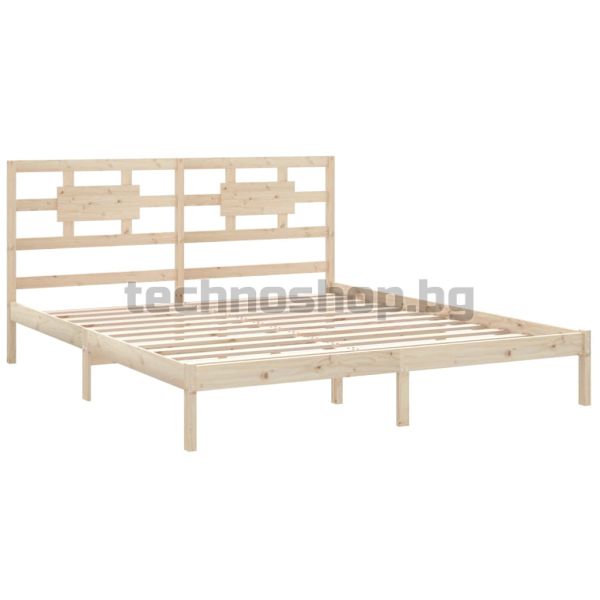 Рамка за легло, дърво масив, 200x200 см