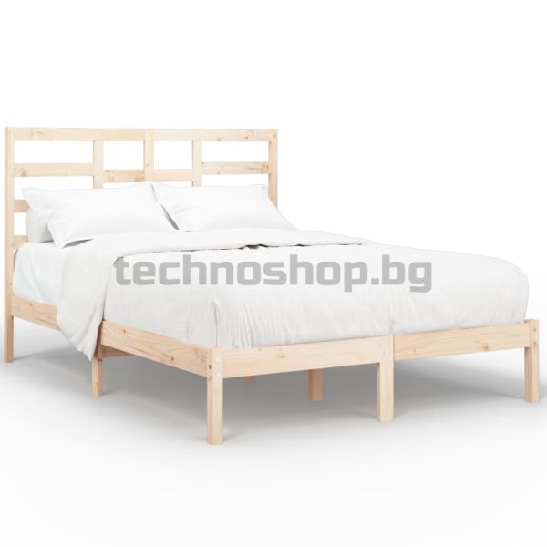 Рамка за легло, дърво масив, 120x190 см, Small Double