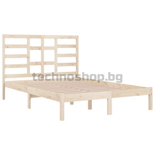 Рамка за легло, дърво масив, 120x190 см, Small Double