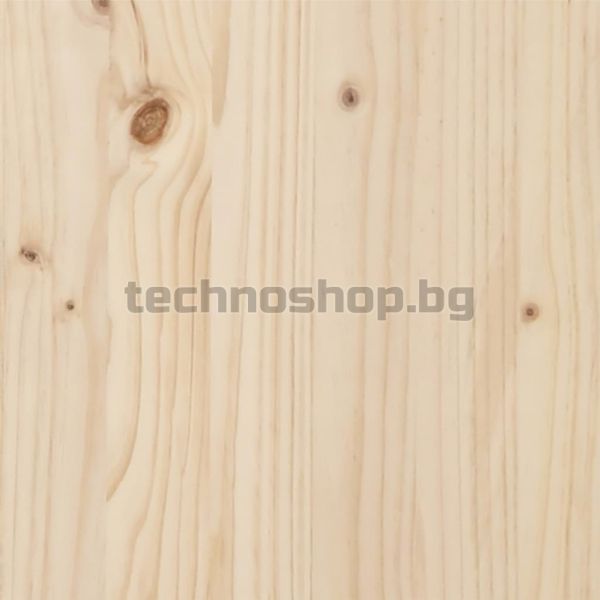 Рамка за легло без матрак, масивна дървесина, 200x200 см