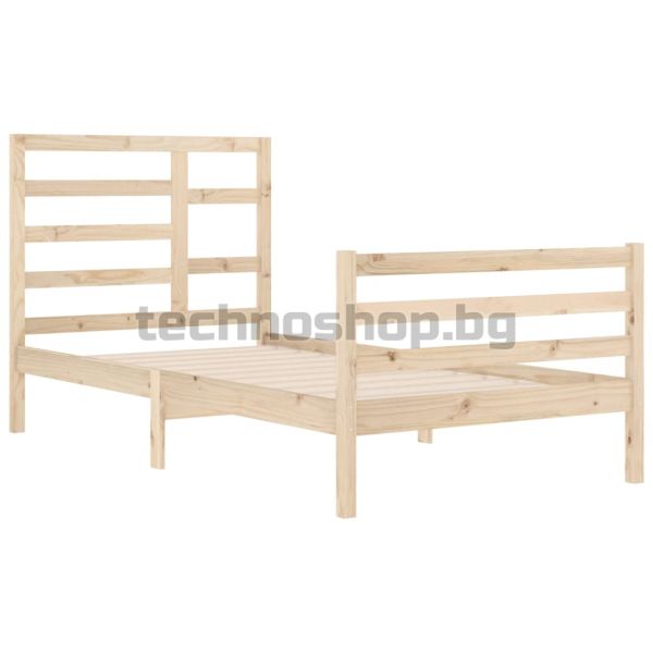 Рамка за легло, дърво масив, 100x200 см