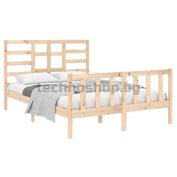 Рамка за легло, масивно дърво, 140х190 см