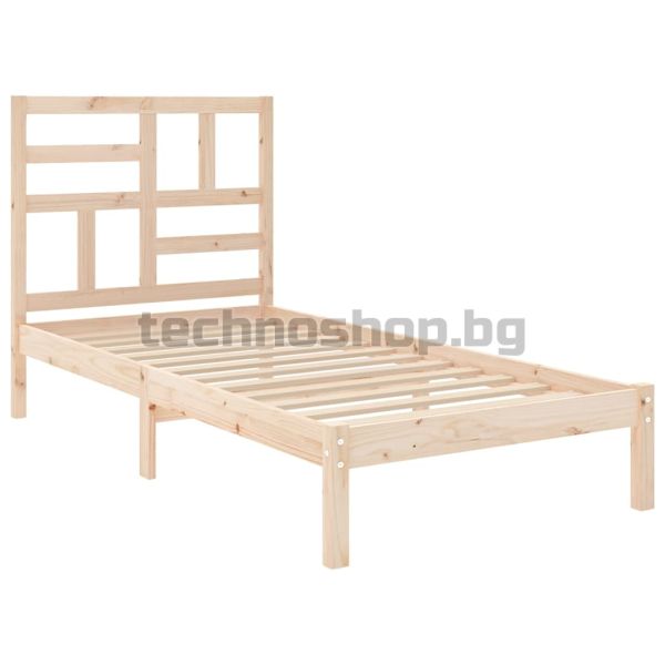Рамка за легло, дърво масив, 100x200 см