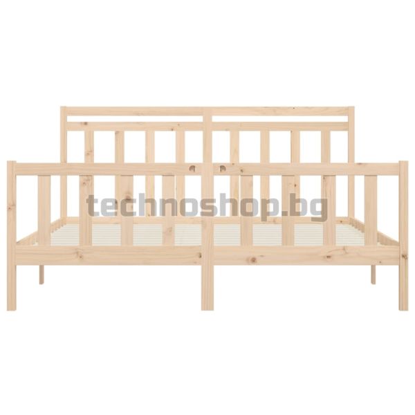 Рамка за легло, бор масив, 200x200 см