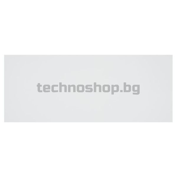 Горна табла за легло с шкафчета, бяла, инженерно дърво