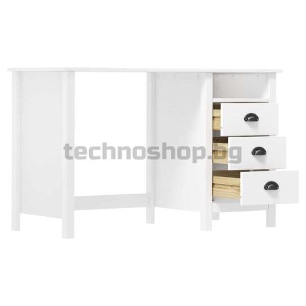 Бюро Hill с 3 чекмеджета 120x50x74 см бор масив