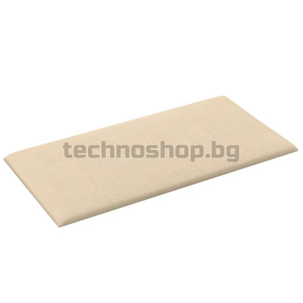 Стенни панели, 12 бр, кремави, 30x15 см, плат, 0,54 м²