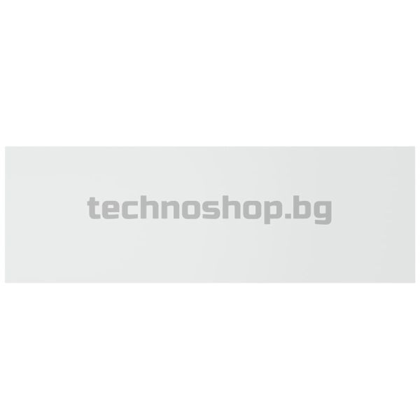 Горна табла за легло с шкафчета, бяла, инженерно дърво