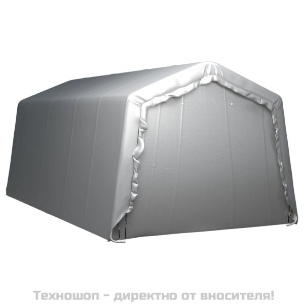Палатка за съхранение, 300x600 см, стомана, сива