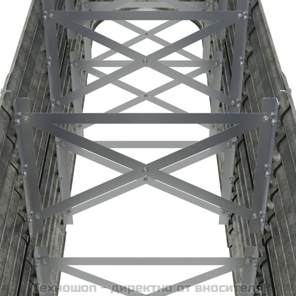 Градинска повдигната леха поцинкована стомана сребрист