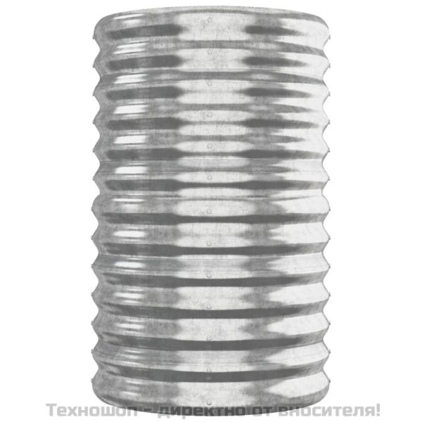 Градинска повдигната леха поцинкована стомана сребрист