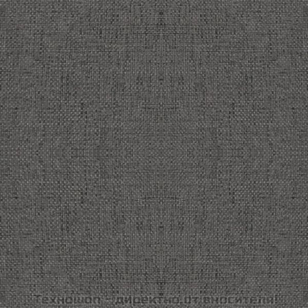 Въртящ се офис стол, тъмносив, текстил