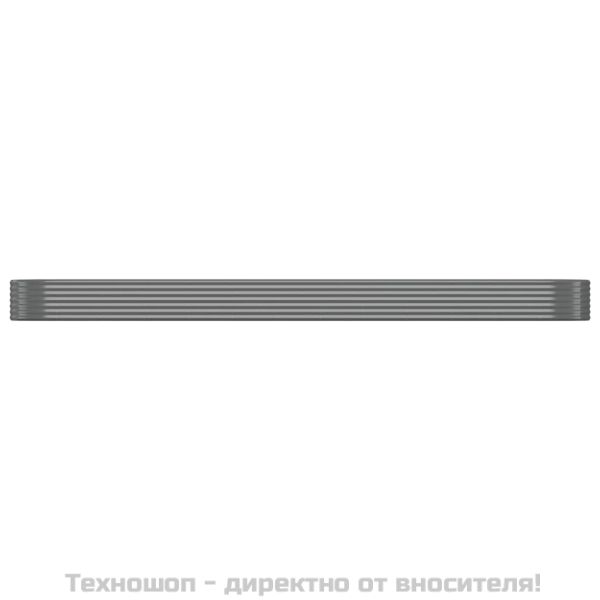 Градинска повдигната леха поцинкована стомана сиво