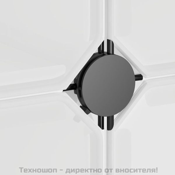 Органайзер за съхранение тип куб с 12 куба и вратички, прозрачен PP