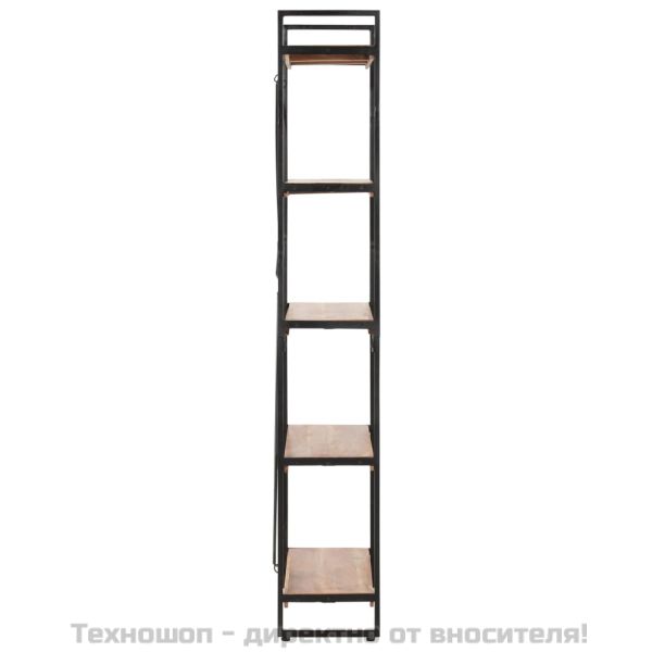Библиотека с 5 рафта, 140x30x180 см, акация масив