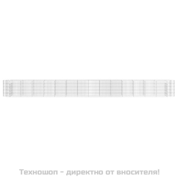 Габион повдигната леха, поцинковано желязо, 540x50x50 cм