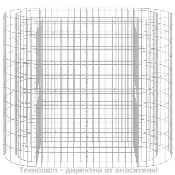 Габион повдигната леха, поцинковано желязо, 120x50x100 cм