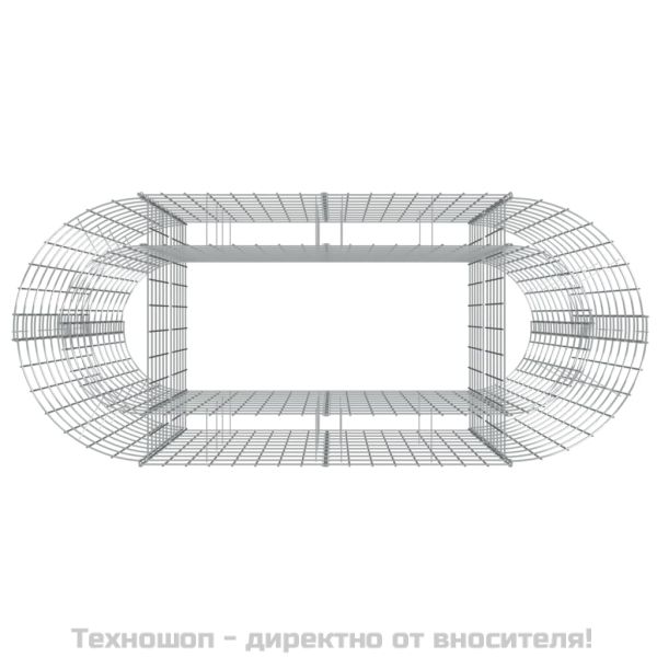 Габион повдигната леха, поцинковано желязо, 120x50x100 cм