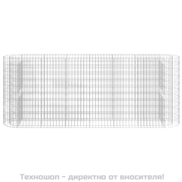 Габион повдигната леха, поцинковано желязо, 260x50x100 cм