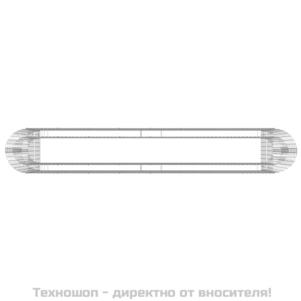 Габион повдигната леха, поцинковано желязо, 330x50x100 cм