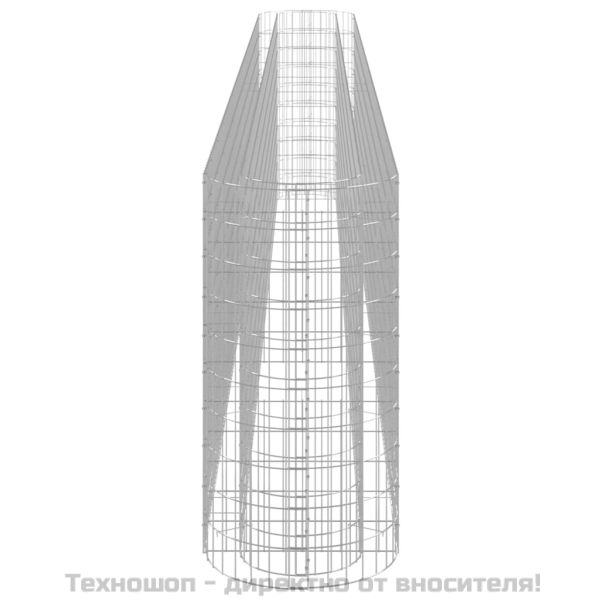 Габион повдигната леха, поцинковано желязо, 540x50x100 cм